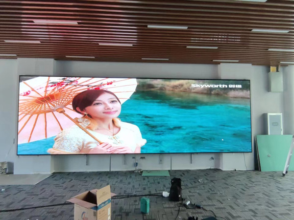 微山P1.53led小间距屏安装案例